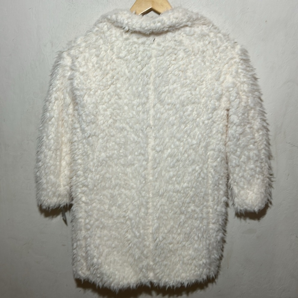 Art Class Girls' Long Cream Faux Fur Jacket Size 8 NWT - Picture 5 of 9